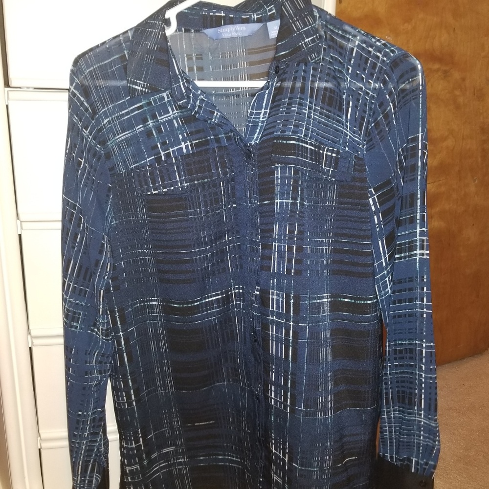 Simply Vera Sheer Blouse M